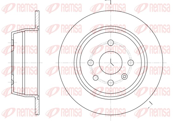 Disque de frein REMSA 6207.00