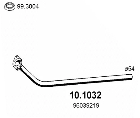 Tuyau d'échappement ASSO 10.1032