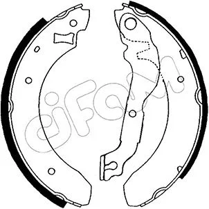 Jeu de mâchoires de frein CIFAM 153-108