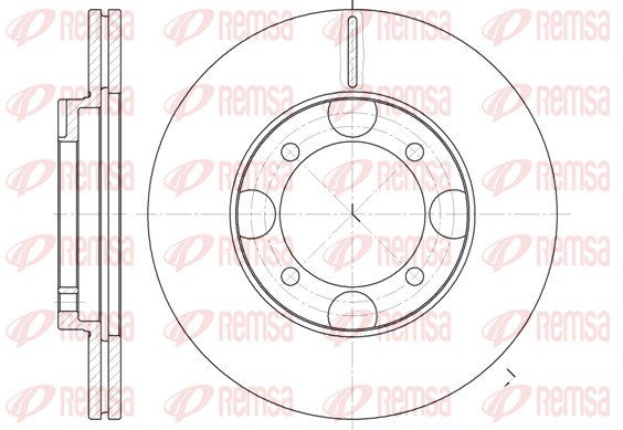 Disque de frein REMSA 6827.10