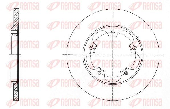 Disque de frein REMSA 61567.00