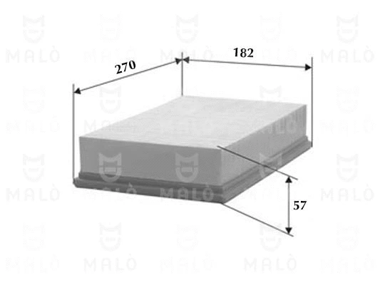 Filtre à air AKRON-MALÒ 1500446