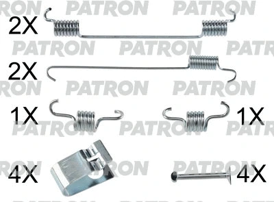 Kit d'accessoires, mâchoire de frein PATRON PSRK0212