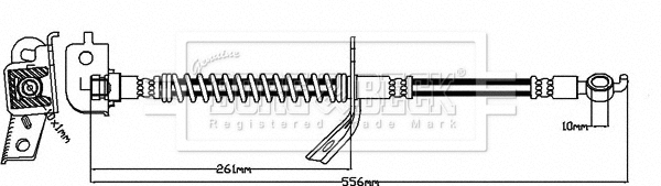 Flexible de frein BORG & BECK BBH8128