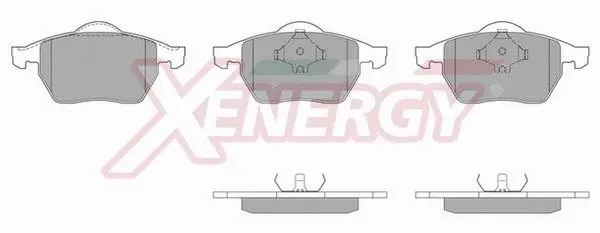 Kit de plaquettes de frein, frein à disque AP XENERGY X40484