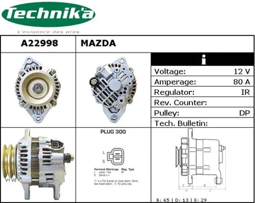 Alternateur Technika A22998