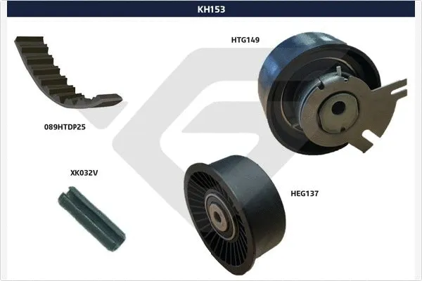Kit de courroie crantée HUTCHINSON KH 153