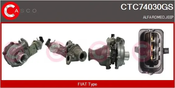 Turbocompresseur, suralimentation CASCO CTC74030GS