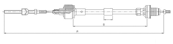 Tirette à câble, commande d'embrayage SONOVA CF00688