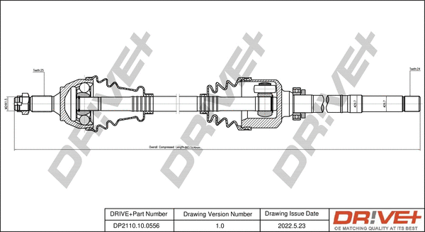 Arbre de transmission Dr!ve+ DP2110.10.0556