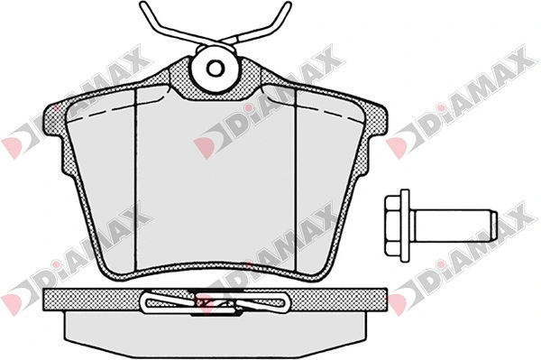 Kit de plaquettes de frein, frein à disque DIAMAX N09042