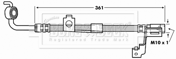Flexible de frein BORG & BECK BBH6973