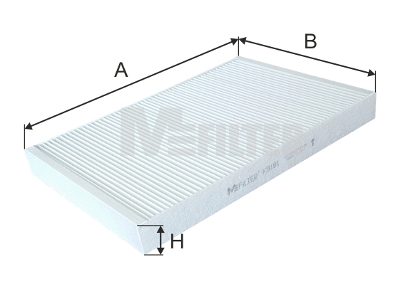 Filtre, air de l'habitacle MFILTER K 9181