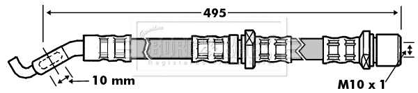 Flexible de frein BORG & BECK BBH7197