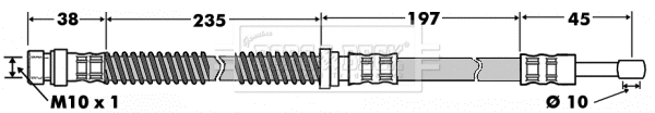 Flexible de frein BORG & BECK BBH7505