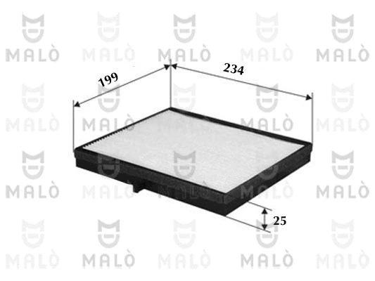 Filtre, air de l'habitacle AKRON-MALÒ 1531051