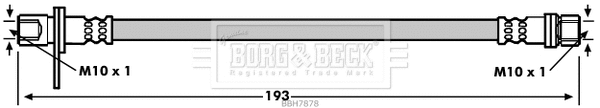 Flexible de frein BORG & BECK BBH7878