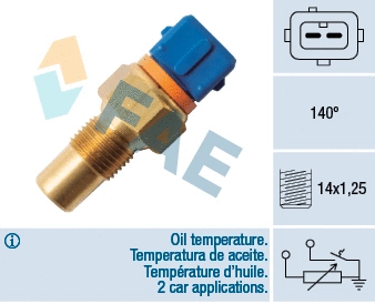 Sonde, température du liquide de refroidissement FAE 34120