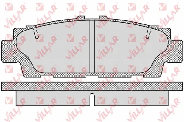 Kit de plaquettes de frein, frein à disque VILLAR 626.0943