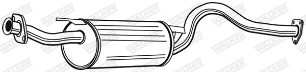 Silencieux central WALKER 22219
