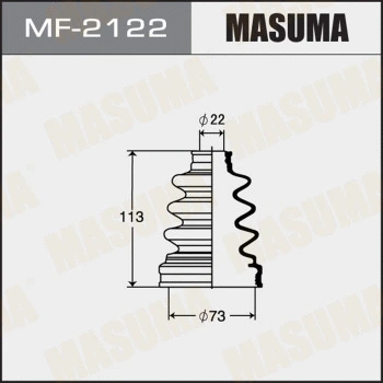 Jeu de joints-soufflets, arbre de commande MASUMA MF-2122