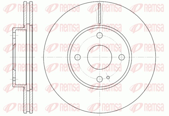 Disque de frein REMSA 6843.10