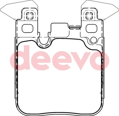 Kit de plaquettes de frein, frein à disque DEEVO BP82880
