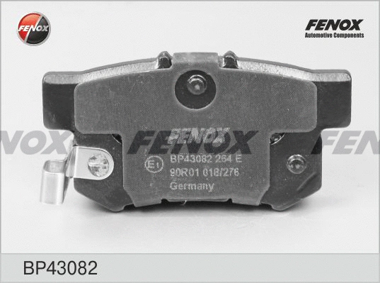 Kit de plaquettes de frein, frein à disque FENOX BP43082
