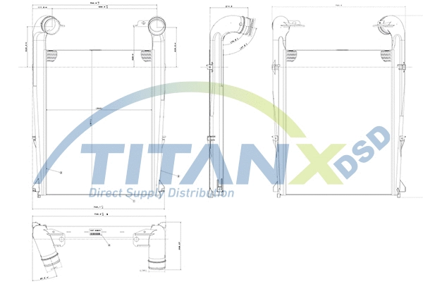 Refroidisseur d'air de suralimentation TitanX IX169005