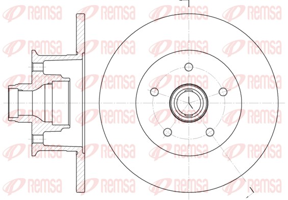 Disque de frein REMSA 6468.00