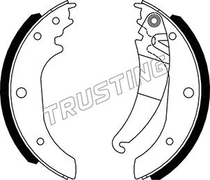 Jeu de mâchoires de frein TRUSTING 034.126