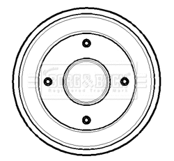 Tambour de frein BORG & BECK BBR7105