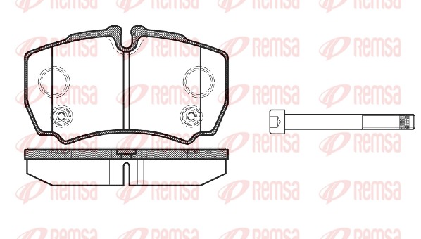 Kit de plaquettes de frein, frein à disque REMSA 0849.10