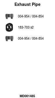 Tuyau d'échappement FA1 MD001485
