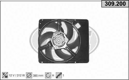 Ventilateur, refroidissement du moteur AHE 309.200