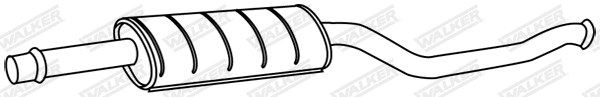 Silencieux central WALKER 22473