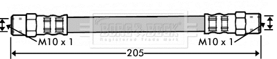 Flexible de frein BORG & BECK BBH7340