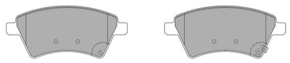 Kit de plaquettes de frein, frein à disque FREMAX FBP-1546