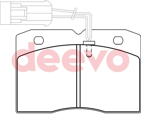 Kit de plaquettes de frein, frein à disque DEEVO BP63760
