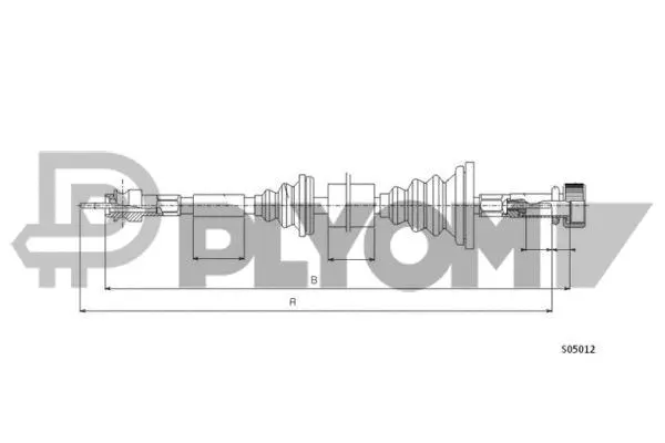 Câble flexible de commande de compteur PLYOM P766222