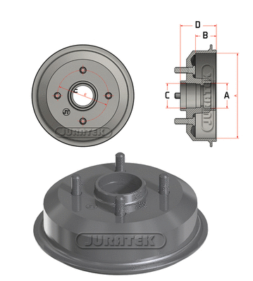 Tambour de frein JURATEK JDR041