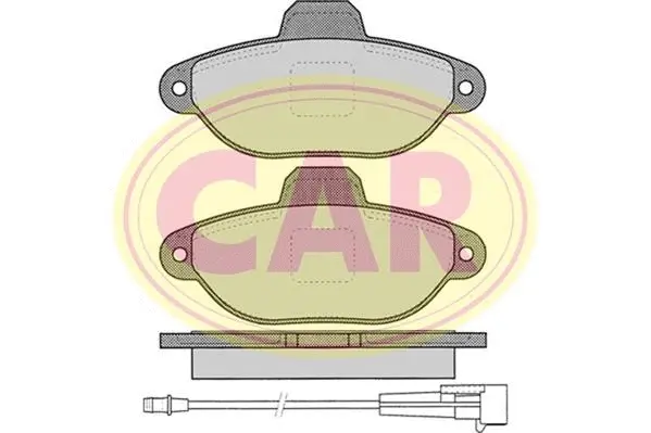 Kit de plaquettes de frein, frein à disque CAR PNT2621