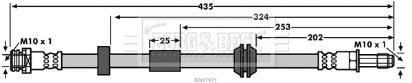 Flexible de frein BORG & BECK BBH7921