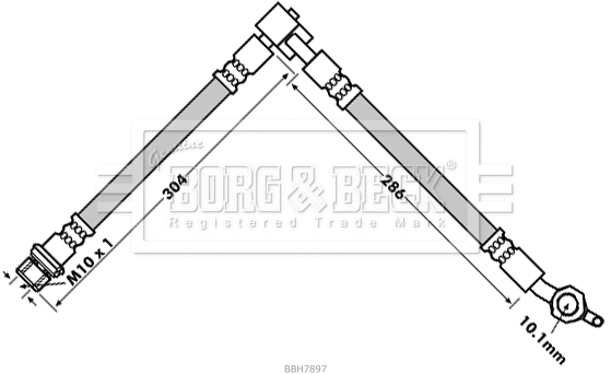 Flexible de frein BORG & BECK BBH7897