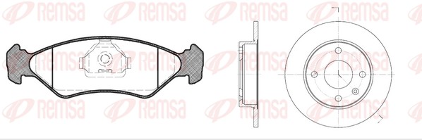 Kit de freins, frein à disques REMSA 8285.00