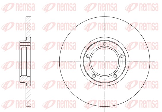 Disque de frein REMSA 6163.00