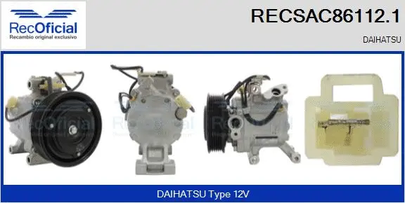Compresseur, climatisation RECOFICIAL RECSAC86112.1