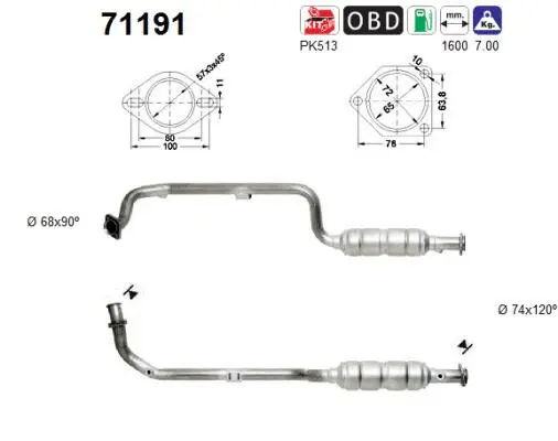 Catalyseur AS 71191