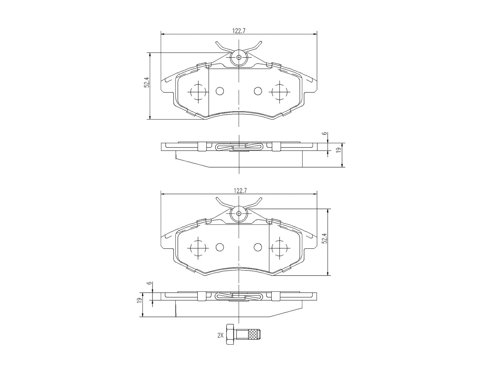Kit de plaquettes de frein, frein à disque A.Z. Meisterteile AZMT-44-022-1142