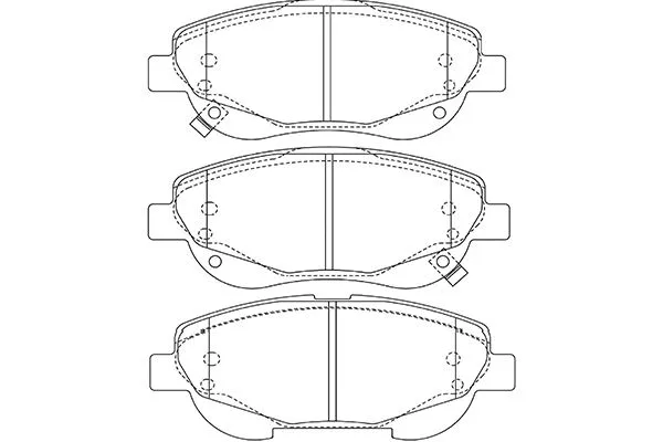 Kit de plaquettes de frein, frein à disque KAVO PARTS KBP-9143